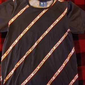 Adidas t-shirt rare satin+cotton